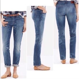 Madewell Slim Boyjean Painter Distress Jeans Sz 28